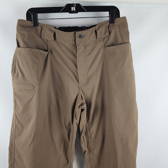 Duluth Trading Mens Flex Dry On The Fly Relaxed Brown Cargo Pants Size Lx30 - Picture 5 of 13